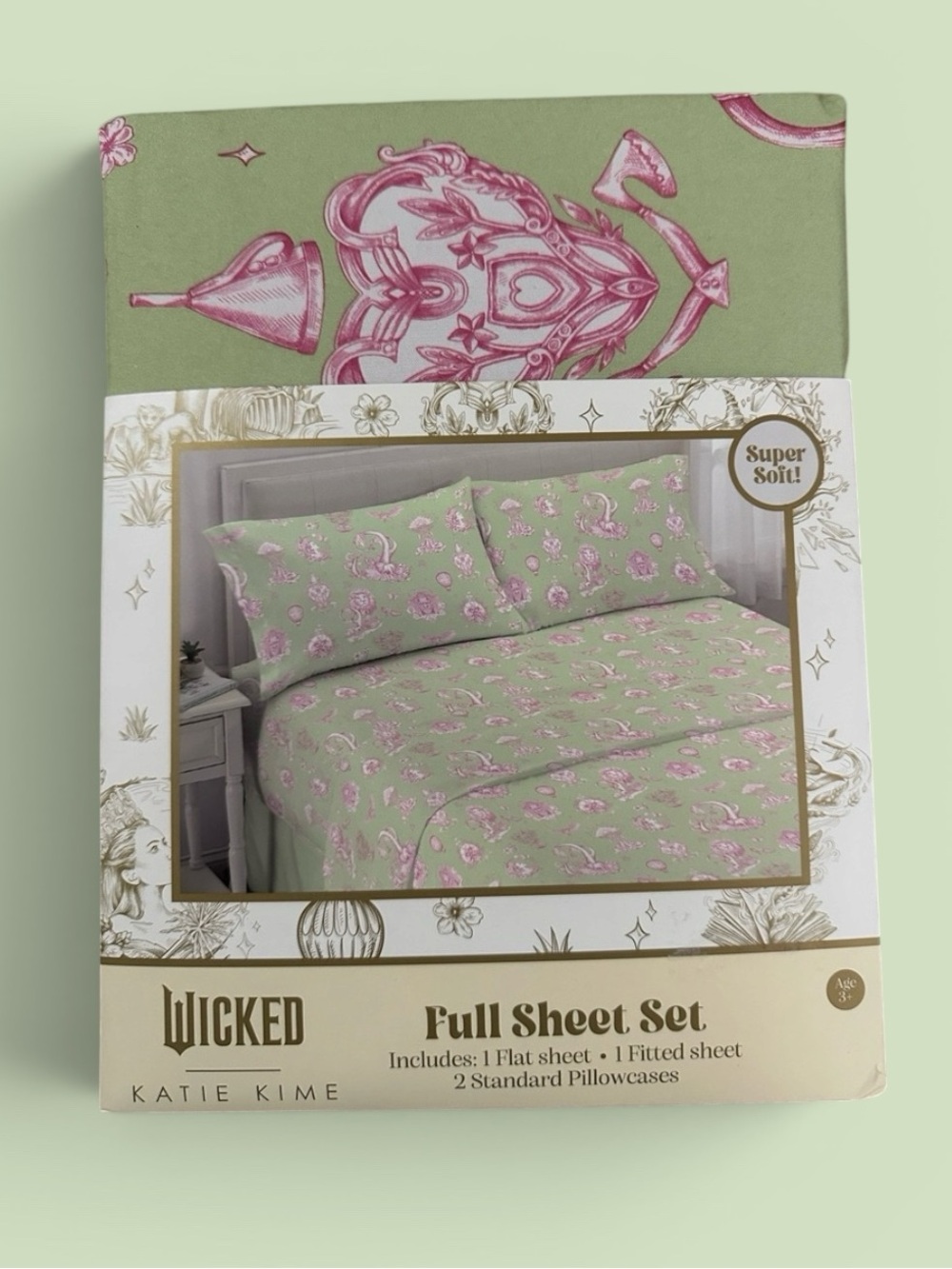 🌿✨ Wicked x Katie Kime Full Sheet Set — Brand New in Package!